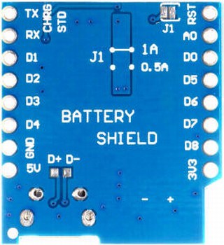 Battery shield Wemos D1 Mini