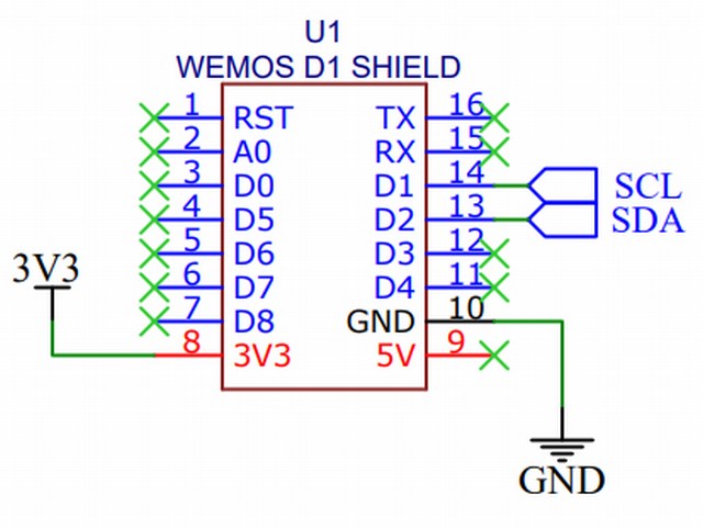 OLED bicolor shield Wemos
